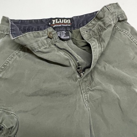 PLUGG boy cargo shorts green solid size 8 - Picture 6 of 12